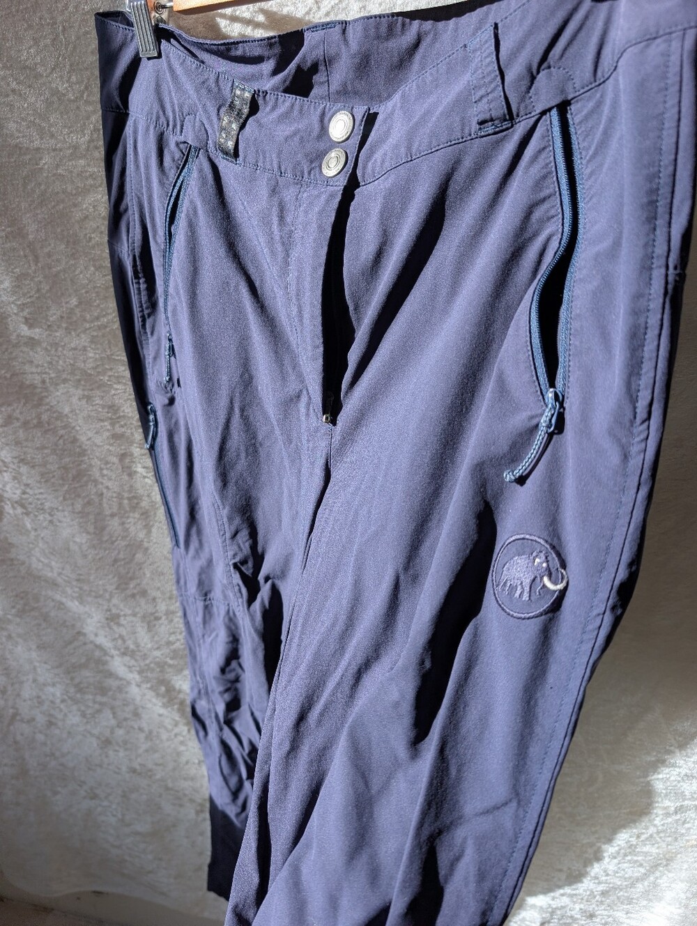 Mammut 10 Outdoor Blue Straight Leg Zip Pockets